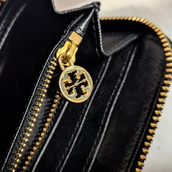 Wallet! Tory Burch Robinson Leopard Print Long Zip Design LUXURY Lightly used! - Picture 3 of 5